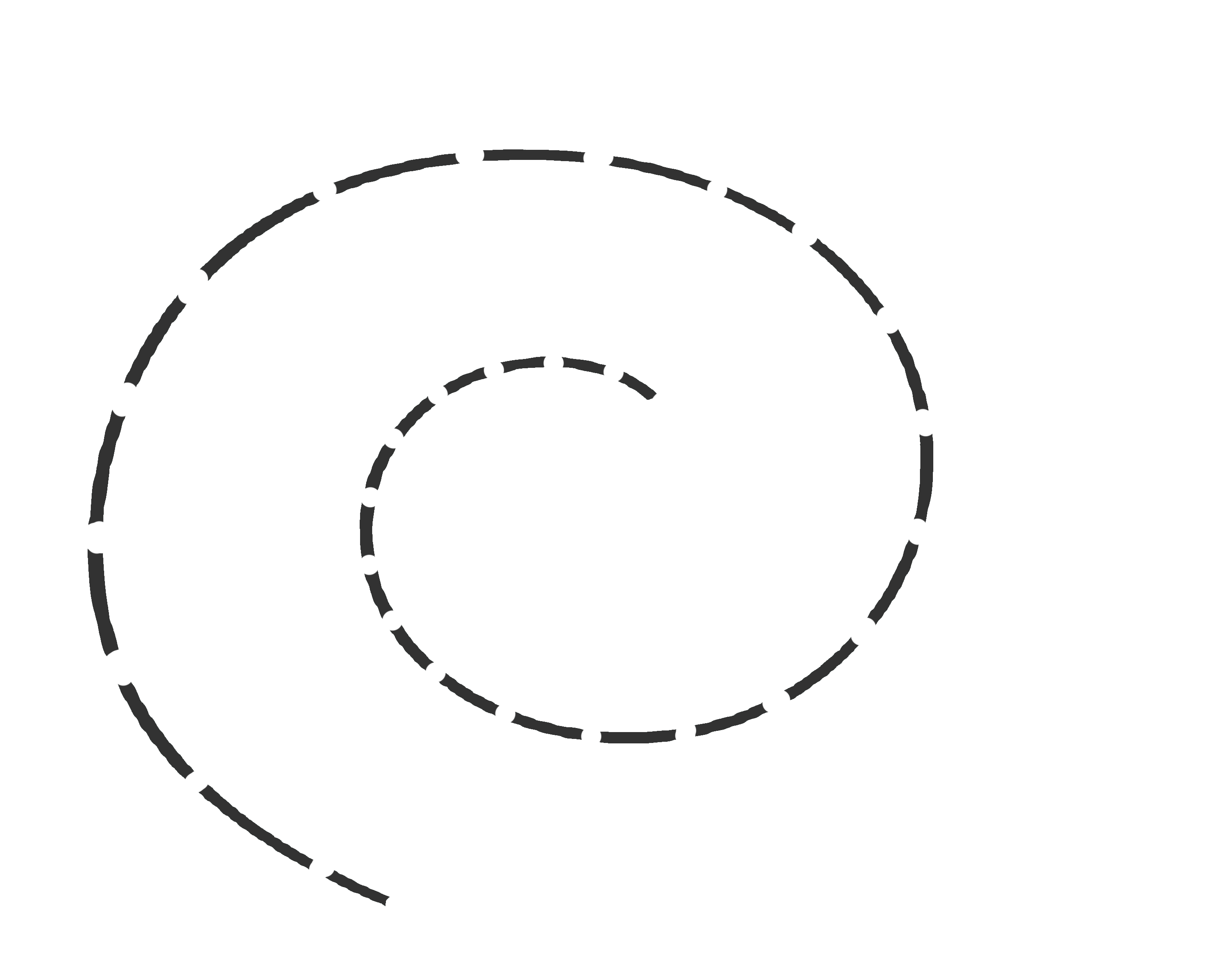 faint spiral leading around the page